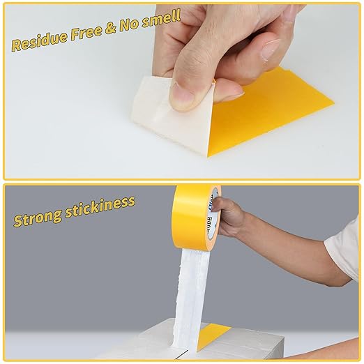 22 Pack Yellow Duct Tape Heavy Duty,8.3 Mil Thickness,2 Inches x 30 Yards,Strong Industrial Strength,Flexible,No Residue,Waterproof and Tear by Hand,Multi-Use for Indoor & Outdoor Repairs