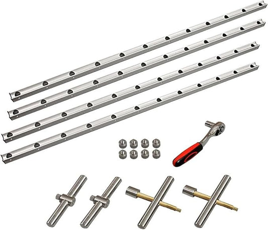 40 Inch Parallel Bar Clamp竊?Pressure Panel Clamps竊똀djustable 4-Way Pressure aluminum alloy Clamps竊똣or Flat Panels & Flush Joints竊똀luminum tools recision Woodworking Projects