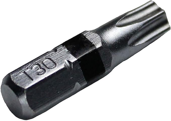 T30 (T-30) Torx/Star Driver Bit - Color Coded T30 x 1" Torx/Star Drive Bit for Screws and Fasteners Requiring T30 (T-30) Size Bits (10 PACK)