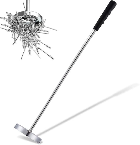 Telescoping Magnetic Sweeper Pickup Tool, Screws Parts Finder with 35LB Pull Capacity, Retractable 8.6" to 33" with Strong Magnet, Pick up Nails, Screws, and Metal Parts