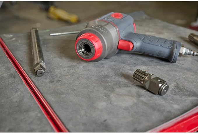 Ingersoll Rand 2236QTIMAX-2 DXS2 1/2" Air Impact Wrench, 2" Extended Anvil, Quiet, 1500 ft-lb Torque, Titanium Hammercase, Friction Ring Retainer, Pistol, Interchangeable Anvil, Multi-functional Tool