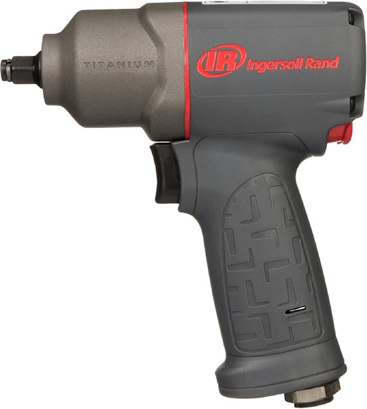 Ingersoll Rand 2115TiMAX 3/8" Air Impact Wrench, 300 ft-lbs Torque, Titanium Hammer Case, Friction Ring Retainer, Pistol
