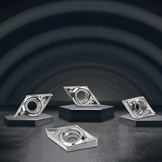 Carbide Inserts for Aluminum DCGT21.51 DCGT070204-AL 10PCS, Precision Cutting and Enhanced Durability