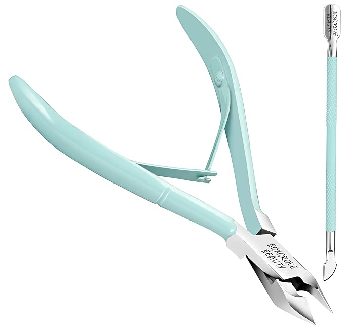 Professional Cuticle Cutter & Pusher Trimmer Manicure Tools with Double Spring ??Perfect Nail Care Tool for Manicure & Pedicure Beauty at Home/Spa/Saloon