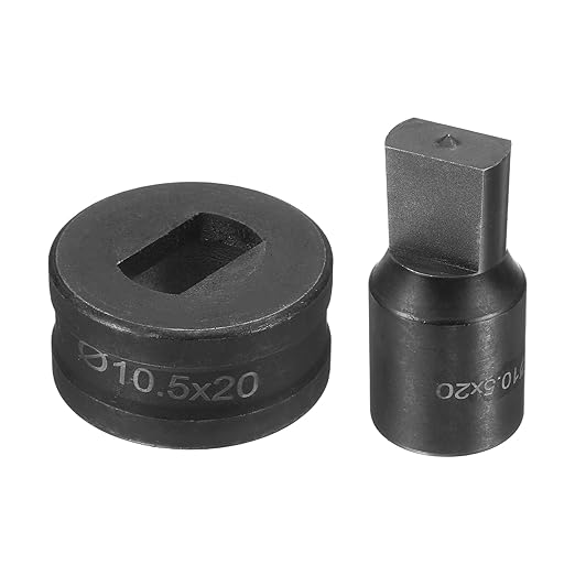 HARFINGTON Hydraulic Hole Punch Die 過10.5횞20mm Slot Hole 40Cr Steel Electric Punching Kit for CH70 Electric Punching Machine, Black