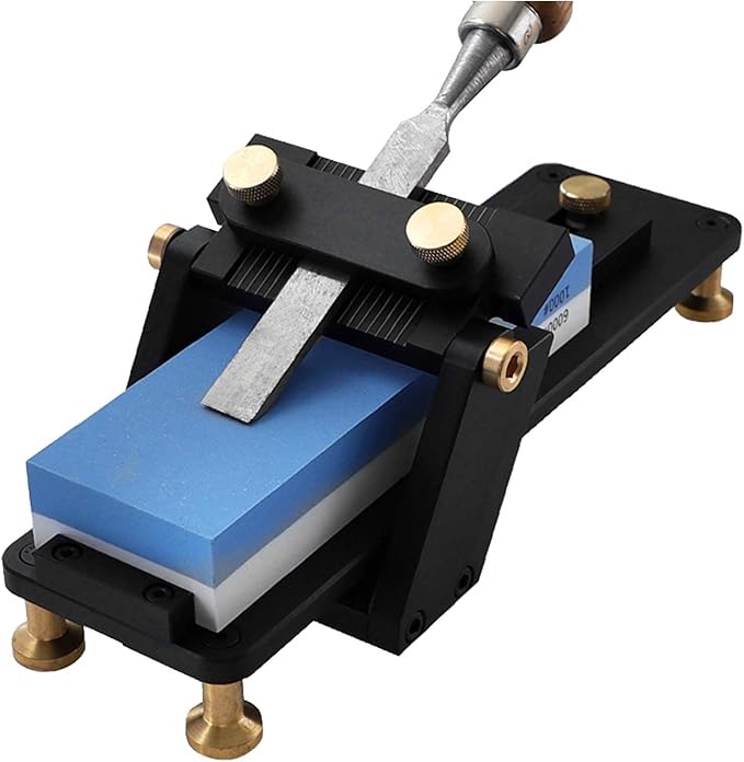 Fixed Angle Whetstone Set, Grinding Frame Tool, Knife Sharpening Polishing Stone with Fixed Angle Sharpener for Woodworking Carving Chisel Knife