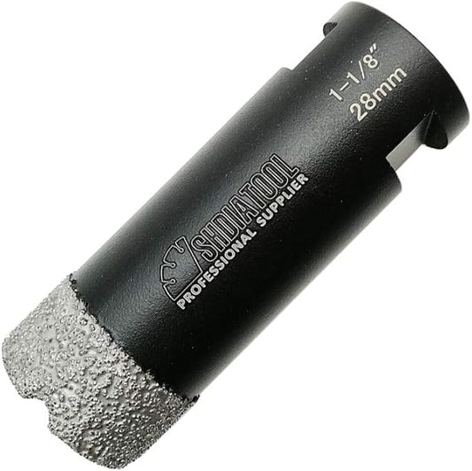 SHDIATOOL Diamond Core Drill Bits 1-1/8 Inch for Porcelain Ceramic Tile Marble Brick Vacuum Brazed Hole Saw 28mm