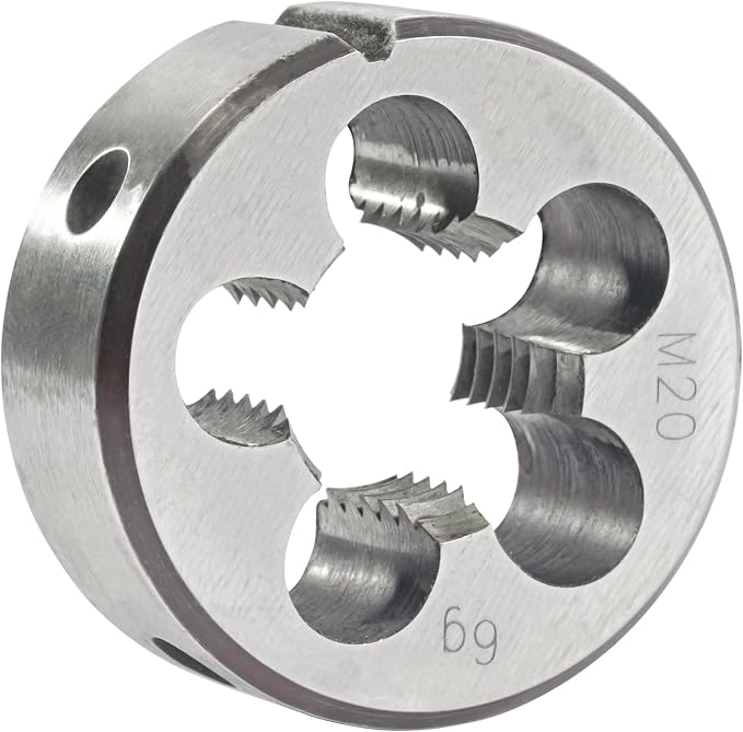 Aceteel M20 x 2.5 Metric Round Die, Machine Thread Die M20 X 2.5mm Right Hand