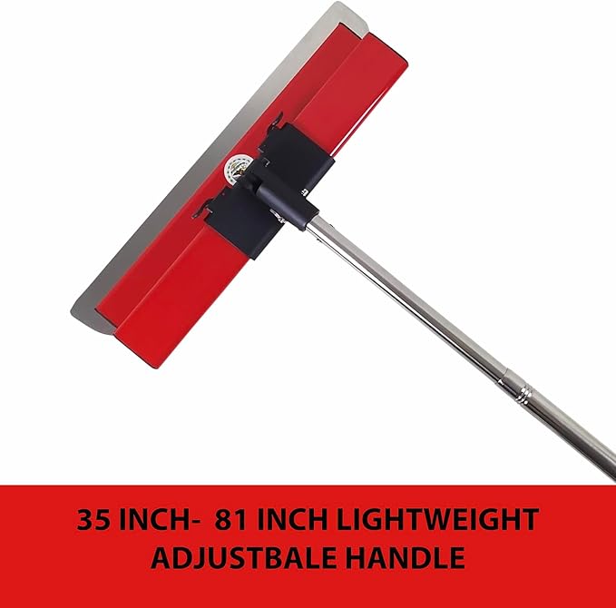 Mexican Style Drywall Tools Skimming Blade with Extension Handle - 12", 20" & 32" Blades with 2 Pack 0.3 mm Blades, Construction Tools End Caps, Wall-Board with Outer Box i