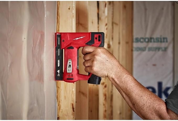 2447-20 Hand Staplers & Tackers for Milwaukee M12 12V 3/8" Cordless Crown Stapler Length 7.25" Width 2.5" Height 7.25"