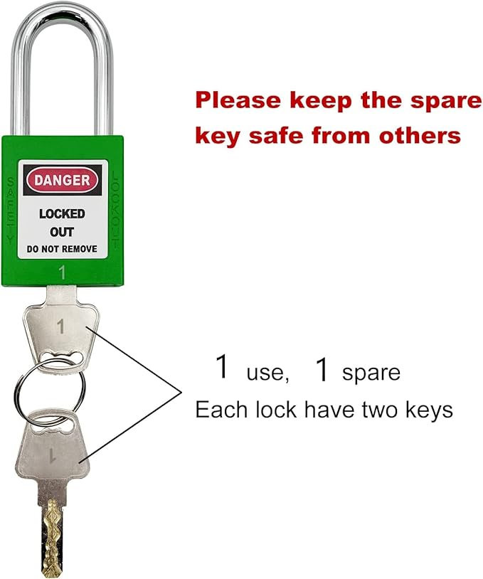 Lockout Tagout Locks, Safety Padlocks, Loto Locks Keyed Differently Lock Out Tag Out Device Plastic