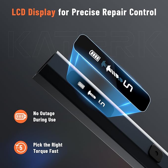 KATERK 64 Bits Precision Screwdriver Set, Mini Electric Screwdriver Set, Small Cordless Screwdriver with LED Light, Magnetic Storage, Repair Tool Kit for Electronics Phone Camera Laptop Watch