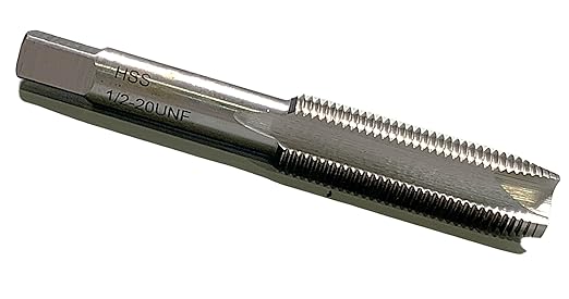 Accusize Tools - HSS Spiral Point Taps, ANSI Standard, Ground, from 5/8-11NC to 1"-8NC (1/2-20NF, 3 flutes)