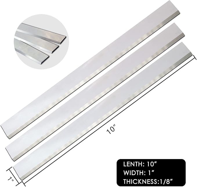10 Inches Industrial Planer and Jointer Blades Knives Replacement for all 10" Thickness Planer竊?pcs