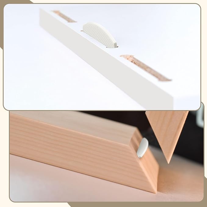 50 Pcs Biscuit Joiner Tool PVC Biscuits Plastic Self Clamping and Gripping Plates for Woodworking Composite Deck Fixed Door Frame Furniture Framing (Checked)