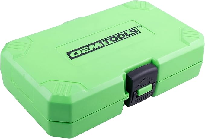 OEMTOOLS 22989 32 Piece Hex Bit Socket Set, SAE and Metric Bit Sockets, 1/2", 1/4", and 3/8" Drive Hex Bit Socket Set Metric and SAE Included
