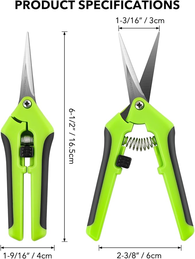 2PCS Ergonomic Spring-Action Scissors,Spring-Loaded Craft Shears with Stainless Steel Blades,for Cutting Intricate Details and Tight Patterns for People with Arthritis or Limited Hand Strength