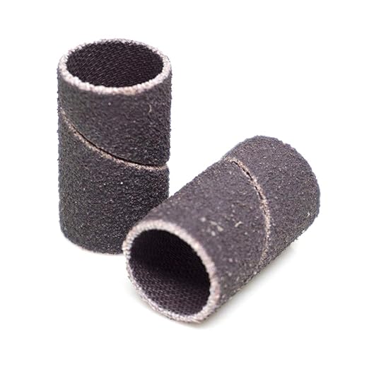 Benchmark Abrasives 1/2??x 1??Aluminum Oxide Sanding Bands, Spiral Bands Rotary Sander Attachment for Drill & Die Grinder, Metal Polishing Sanders for Woodworking - Sander Tool (10 Pack), 240 Grit