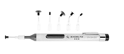 Excelta - PV-2A-ESD - Vacuum Pen Kit - Three Star, 0.5" Height, 0.5" Wide, 7" Length