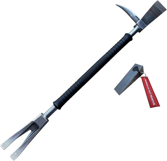 Redemption Tactical Hoolligan Breacher Up Halligan Pry Bar Fireman Tool Wedge (30 Inch, Tool and Wedge)