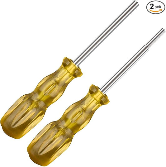 Gamebit Screwdriver Set, 3.8mm and 4.5mm Security Screwdriver Bits for Opening Nintendo, Sega Consoles and Game Cartridges - Trensparent Yellow