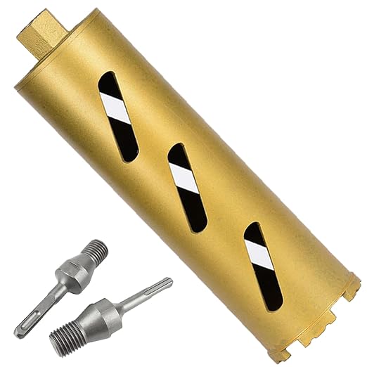 3.5" Dry Core Drill Bits for Cured Concrete with Rebar Brick Blonck Masonry etc 13in/330mm Drilling Depth竊?0mm Diamond Segment Height竊? Adapters