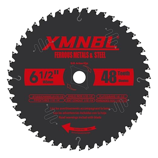 6-1/2 Inch Metal Cutting Blade,Replace for Diablo D0648CFX 6-1/2" Metal Cutting Circular Saw Blade,Compatible with 6 1/2 Inch Circular Saw,Cermet Carbide Up to 5X Longer Life 5/8 Arbor