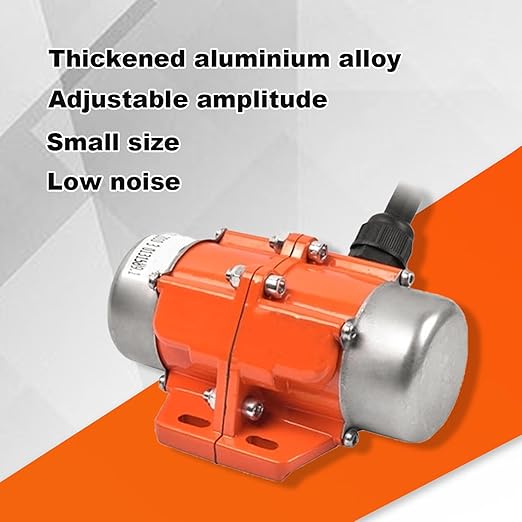 ATO Concrete Vibrator, 1 Phase 100W Vibration Motor AC 110V 3600rpm, Aluminum Alloy Vibrating Vibrators for Shaker Table竊똷ith CE Certificate (100W with Speed Controller)