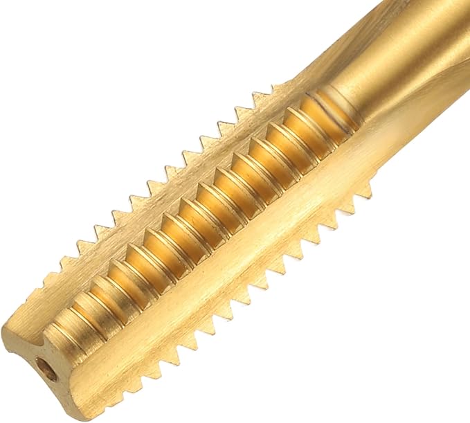 uxcell Metric Thread Tap M10 x 1.5 H2 120mm Straight Flute Screw Thread Milling Machine Taps Threading Tapping Repair Tool