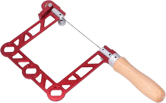 Hand Coping Saw, Mini Coping U Shape Handsaw with Wooden Handle, for Jewelry Making, Woodworking (4 Inch)