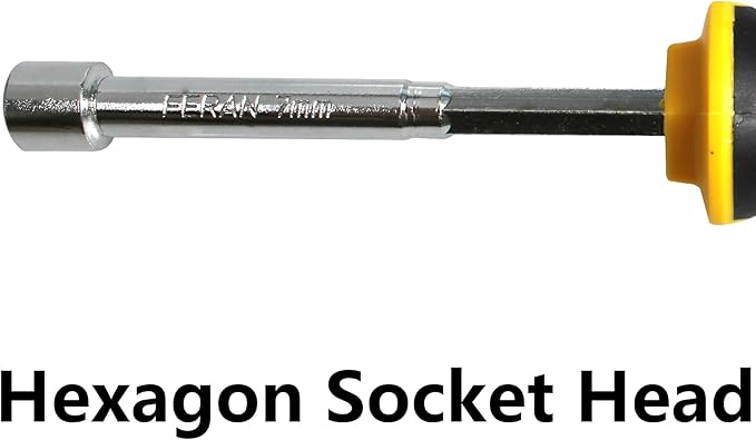 2PCS 7mm Socket Wrench Screwdriver, Hex Nut Driver, with 3.5 Inch Steel Shaft and Non-slip Handle for DIY Repairing