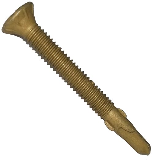 Jake Sales #12x2 Reamer Tek Torx/Star Head Self-Drilling Wood to Metal Screws - for Flatbeds, Trailers or Fastening Wood to Steel -T-30 Torx Screw Head (Full Box 2000 Screw Count)