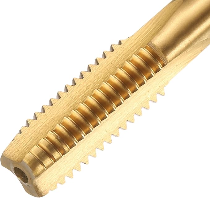 uxcell Metric Thread Tap M10 x 1.5 H2 110mm Straight Flute Screw Thread Milling Machine Taps Threading Tapping Repair Tool