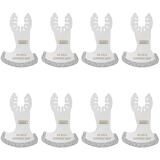 XXGO 8 Pcs Oscillating Multi Tool Diamond Segment Swing Grit Grout Blades XG8001S