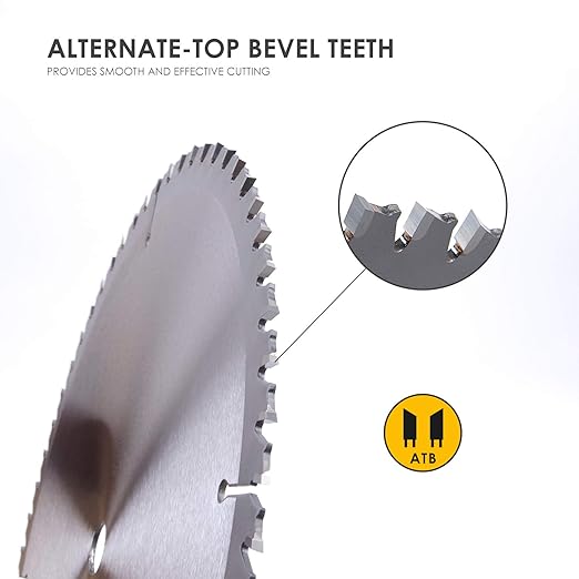 Luckyway 10 Inch Table/Miter Saw Blade 80T Ultra Finish Wood Cutting with 5/8 Inch Arbor TCT (Tungsten Carbide Tipped) Saw Blade for Cutting Wood