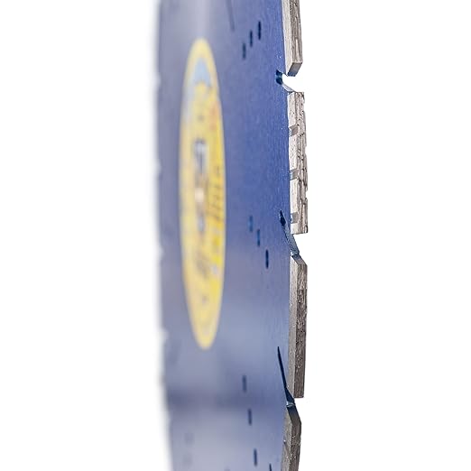 Cougar S 16 Inch Concrete Diamond Blade, Supreme Segmented Blade, Dry/Wet Fast Cutting High-PSI Concrete, Asphalt, Green Concrete, Stone, 1"-20mm Arbor