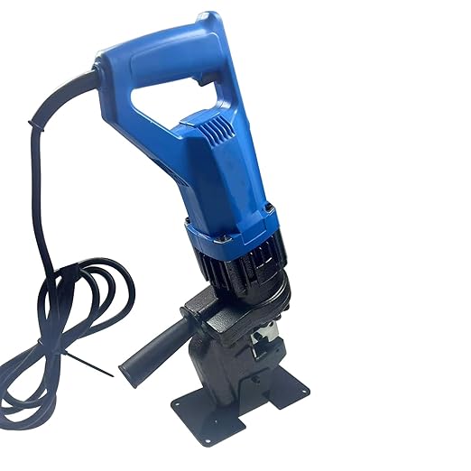 110V 1200W Hydraulic Electric Hole Puncher Knockout Punching Machine Set with 5 Dies Electric Hydraulic Punching Tool Hole Puncher for Metal Steel Plate Iron Plate Aluminum Plate