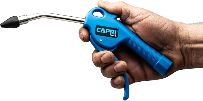 Capri Tools 21072 5-in Air Blow Gun with Rubber Tip, Blue