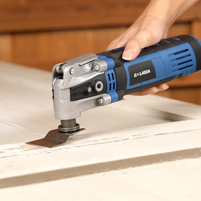 Oscillating Tool, 3.5A Oscillating Multi Tool with with Quick Clamp System Change, 4째 Oscillation Angle, 31 Piece Accessories Scraping, Grinding, Sanding, Cutting