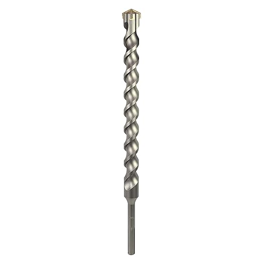 Sabre Tool 1-5/8 Inch x 22 Inch SDS MAX Rotary Hammer Drill Bit, U-Flute, Carbide Tipped for Brick, Stone, and Concrete (1-5/8" x 17" x 22" Double Flute)