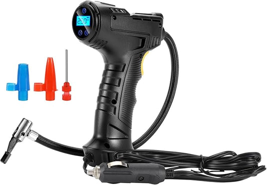 150PSI Portable Air Compressor for Car Tires ??Digital Tire Inflator with LED Flashlight, 12V Auto Pump for Cars, Motorcycles, Bikes, and Sports Balls