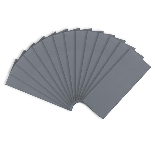 Sandpaper 6000 Grit, Wet Dry Sanding Sheets 9 x 3.6 Inch for Wood Furniture Finishing, Metal Sanding and Automotive Polishing, 14-Sheet