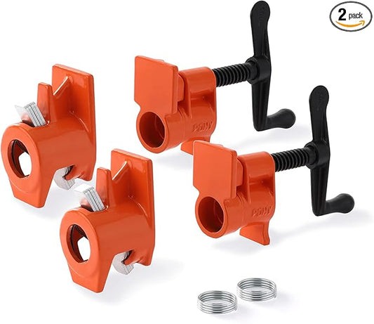 PONY 2-Pack 50 Wood Gluing Pipe Clamp Fixture for 3/4 Inch Black Pipe