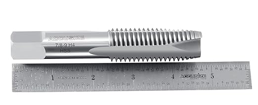 Accusize Industrial Tools SPT-7/8-9 H.S.S. Spiral Point Tap, 7/8-9NC