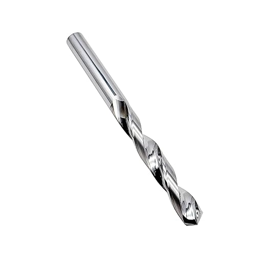 LU&MN 5/16" Solid Carbide Jobber Drill Bits with Straight Shank and 118째 Point Angle, Made from Tungsten Carbide Material,1-Piece