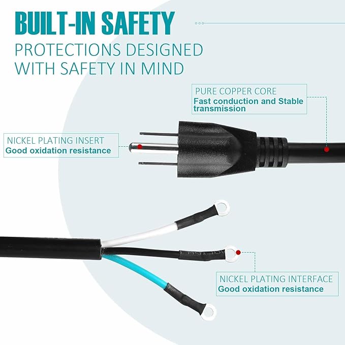 95104L Replacement Cord Compatible with SKILSAW Saw SPT77WM SPT78W Circular Saw Power Cord M77 77 Parts