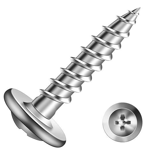 #8 x 3/4" Wood Screw 250Pcs 410 Stainless Steel Standard Thread Truss Head Fast Self Tapping by SG TZH