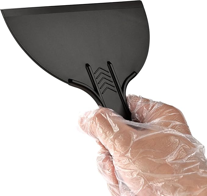 Plastic Putty Knife Set ??3 Pack 2" 4" 6" Flexible Scrapers ??Spackle Knives & Paint Scraper Tools for Drywall Repair, Painting, Patching, Caulking, with 3 Pairs of Gloves