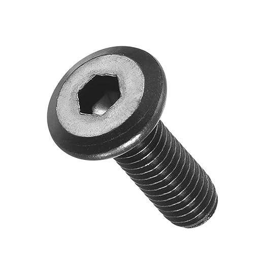 METALLIXITY Flat Head Hex Socket Cap Screws Bolts(M6-1x18) 25Pcs, Steel Hex Socket Furniture Bolts Screws - for Furniture Woodworking Project, Black
