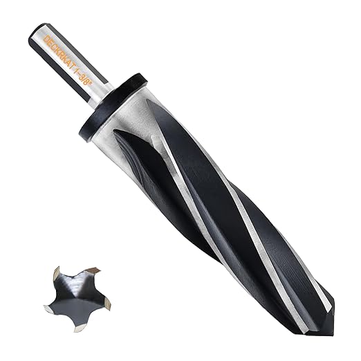 1-3/8" Reamer Drill Bit for Metal, M2 HSS Taper Reamer for Steel, Alloy, Wood, Plastic to Align, Enlarge Holes ??5-Spiral Flutes,1/2"Non-Slip Shank, 35mm Car Reamer, Bridge Construction Reamer.